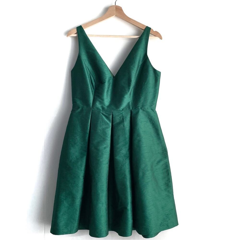 Lula Kate Harper With Dahlia Forest Green Dress Nwt Sz 8